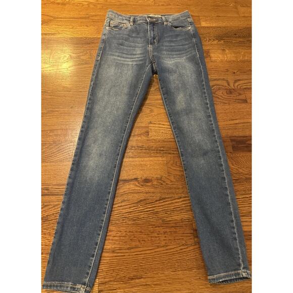 Topshop Moto Jeans Leigh W26 Blue L32 - Picture 2 of 12